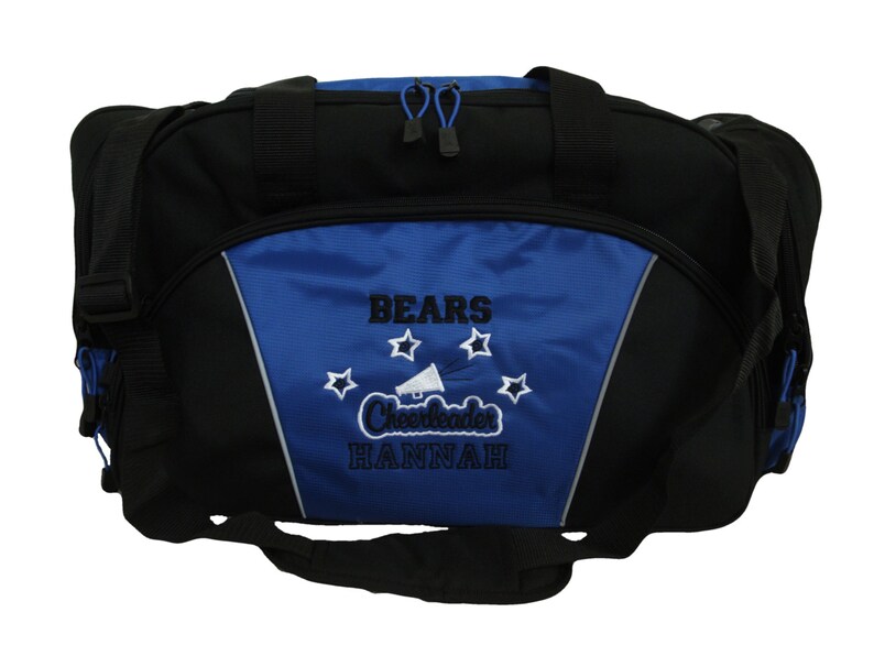 Duffel Bag Personalized Cheer Cheerleading Stars Swirl Etsy
