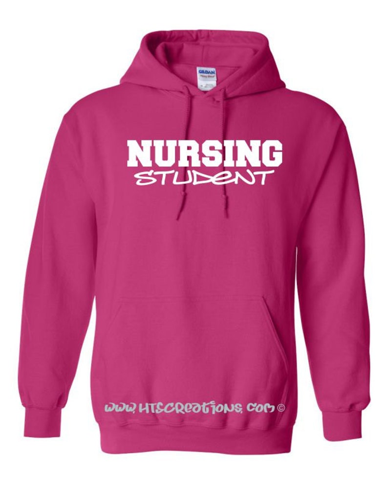 Nursing Nurse Student Custom Personalized Text Unisex Hoodie Etsy