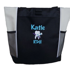 Tote Bag Dentiste Personnalisé RDH CDH cda Certified Dental Hygienist Assistant Étudiant Infirmière Docteur Gift Bag Brosse à dents Dentifrice DDS