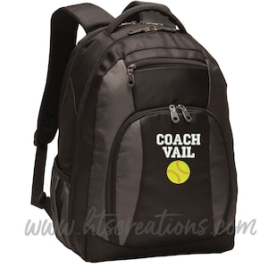 Backpack Personalized Softball Balling Sports Monogrammed Embroidered Bag