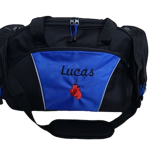 Duffel Bag Personalized Boxing Gloves Boxer Ultimate Fighting Martial Arts Kung Fu Tae Kwon Do Asian Karate Fitness Gym Coach MMA