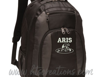 Backpack Personalized Wrestler Wrestling Team Sports Coach Gift Monogrammed Embroidered Bag