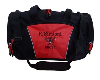 Duffel Bag Personalized Maltese Hat Paramedic Fireman Firefighter EMT EMS Paramedic Captain Fire Rescue Nurse Medic Trauma Nurse Medical