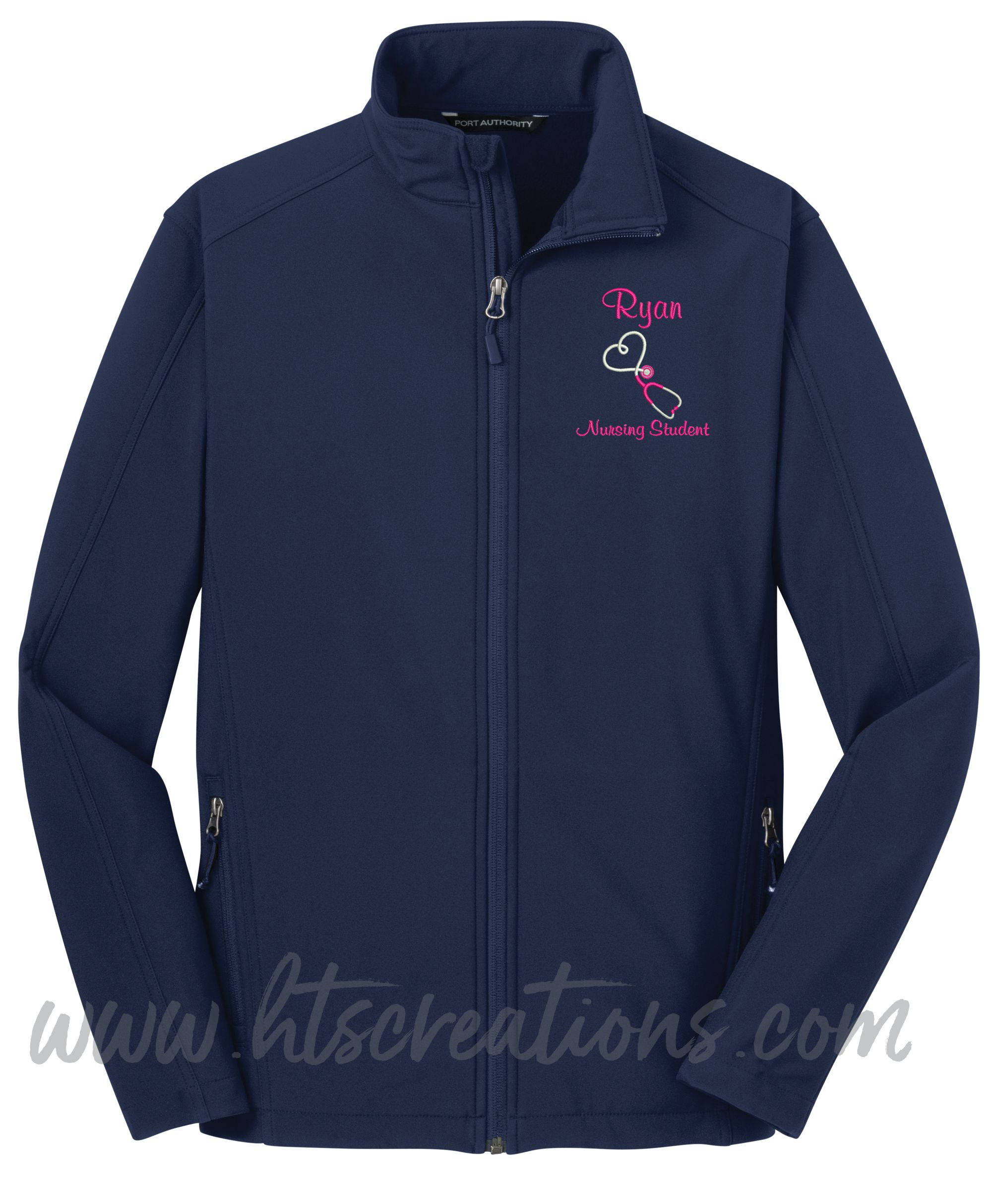 Jacket Nurse Upside Down Heart Medical Assistant Clinical Instructor RN Bsn Cna RT NP Student Tech Nursing Er Trauma Emt Ems Personalized