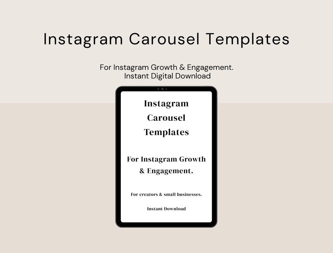 Instagram Carousel Templates | Canva Editable (digital Download) - Etsy