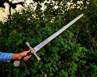 Handgjort anglosaxiskt svärd: Medeltida stål cosplay-rekvisita