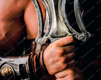 Handgjord replika av kraftsvärd: Masters of the Universe | Cosplay, jubileumspresent till maken, present till far och son, alla hjärtans dag-present.