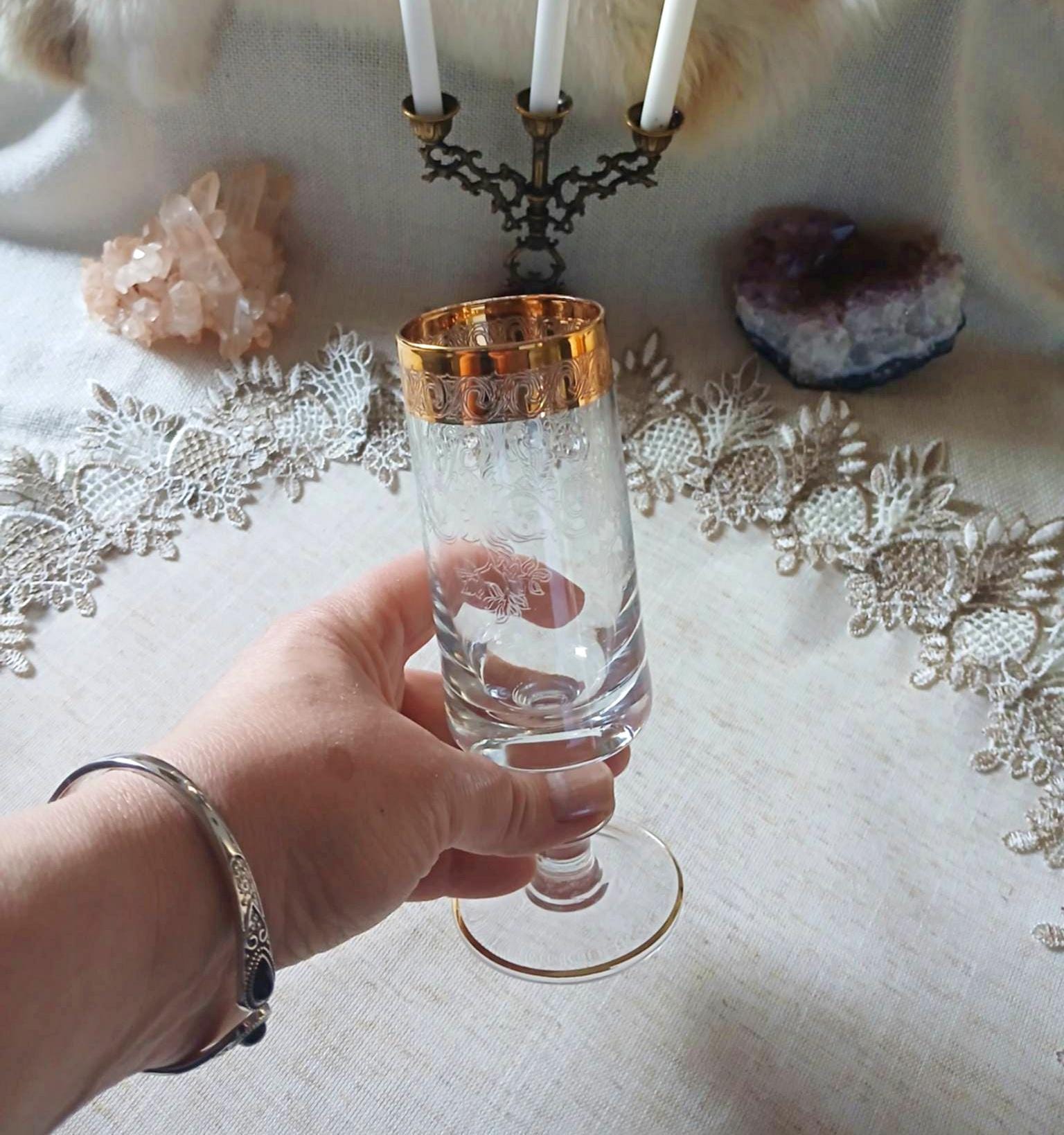 Murano champagne glasses - Etsy 日本