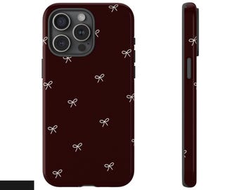 Bow Pattern Protective Phone Case For iPhone, Samsung, Google Pixel
