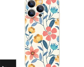 Silicone Case For  iPhone 11-17 Pro Max/Plus | Flower Style