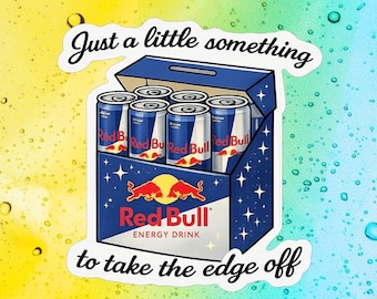 Retro Energy Drink Sticker | Funny Soda Decal, 3 Inch