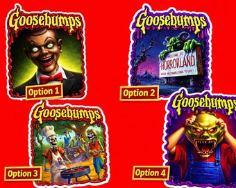 Spooky Retro Horror Stickers | Goosebumps Inspired 3-inch Sticker(s)