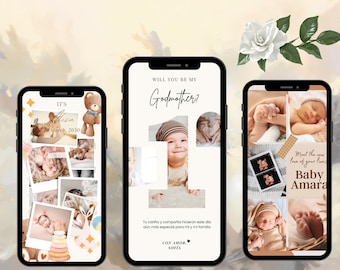 Godmother Proposal Video Invitation Template (Digital Download)