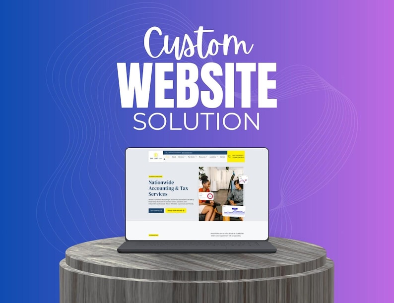 Custom wordpress website design and website development With unlimited revisions image 1