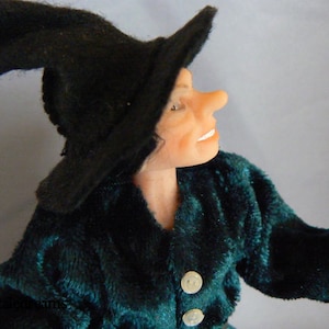 Dollhouse Doll &quot;Witch&quot;  1 : 12  OOAK  by  Fairytaledreams