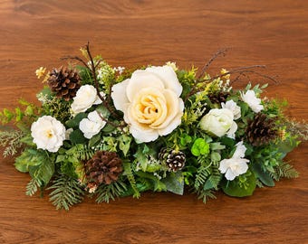 Rustic Woodland Centerpiece or Farmhouse Table Arrangement