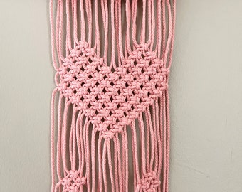 Heart Macrame Hanging | Macrame Hanging | Room Decor | Valentine’s Day | Macrame