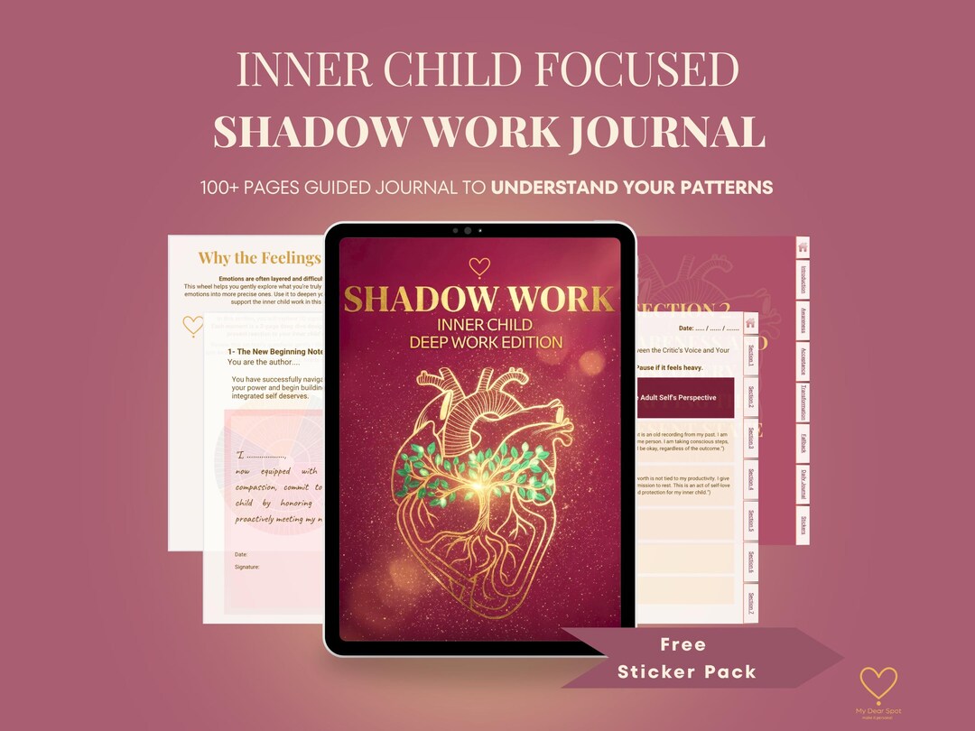 Shadow Work Journal | Inner Child Guided Workbook (goodnotes &amp; PDF) - Etsy