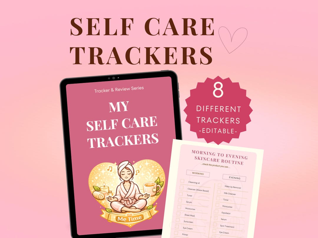 Self Care Tracker Printable | Daily Routine Checklist, Habit & Meal ...