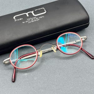 SAKATA Vintage Small Round Eyeglasses Frame Made in Italy Retro Optical Eyewear