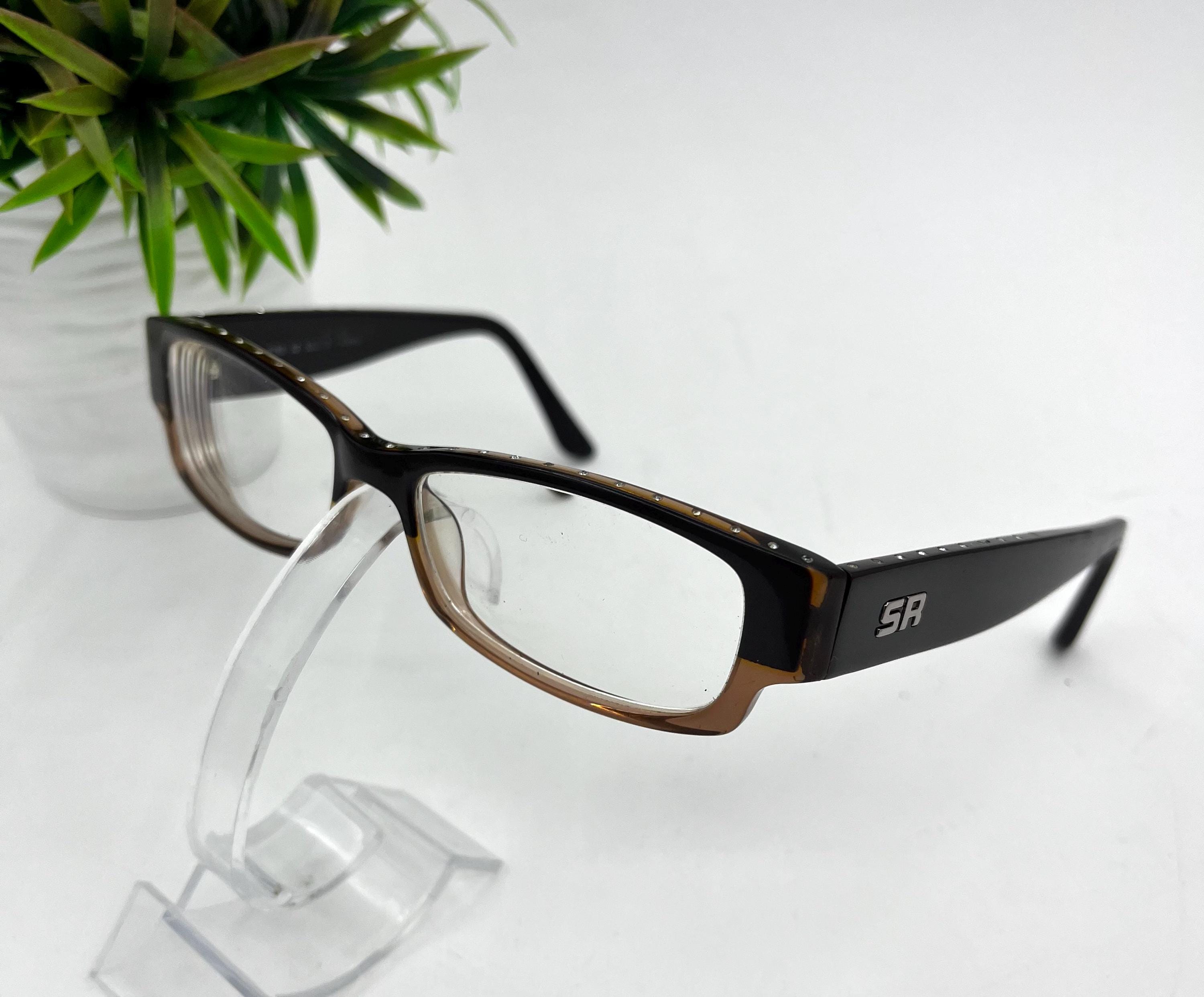 Sonia Rykiel Paris SR7359 C01 Black Eyeglasses Frames 51-18-135 Made in France Sonia Rykiel 7073 Titanium Black Transparent Oval Glasses  main image 3