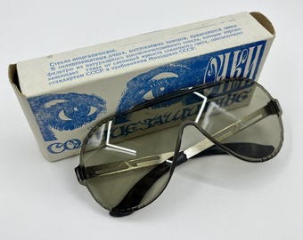 Vintage USSR Sunglasses 1992 — New Old Stock, Original Box