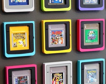 Game Boy Cartridge Display • Wall Mount & Desk Stand • Retro Gaming Decor