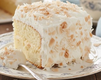 Coconut Cloud Cake Recipe, Baking Digital, Handmade Dessert Recipe, Instant Digital Download PDF