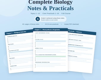 Notas de Biologia Edexcel B para o nível A