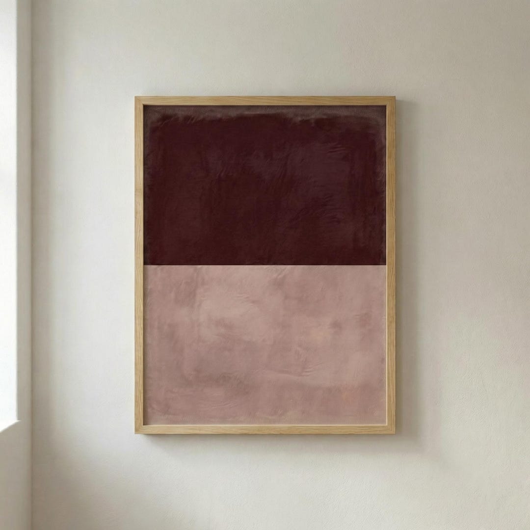 Mark Rothko Netural Mark Rothko Inspired Abstract Wall Art Collection, Textured Neutral ...