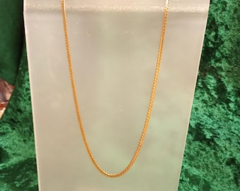 Vintage Avon Gold Tone Necklace - 16" Chain