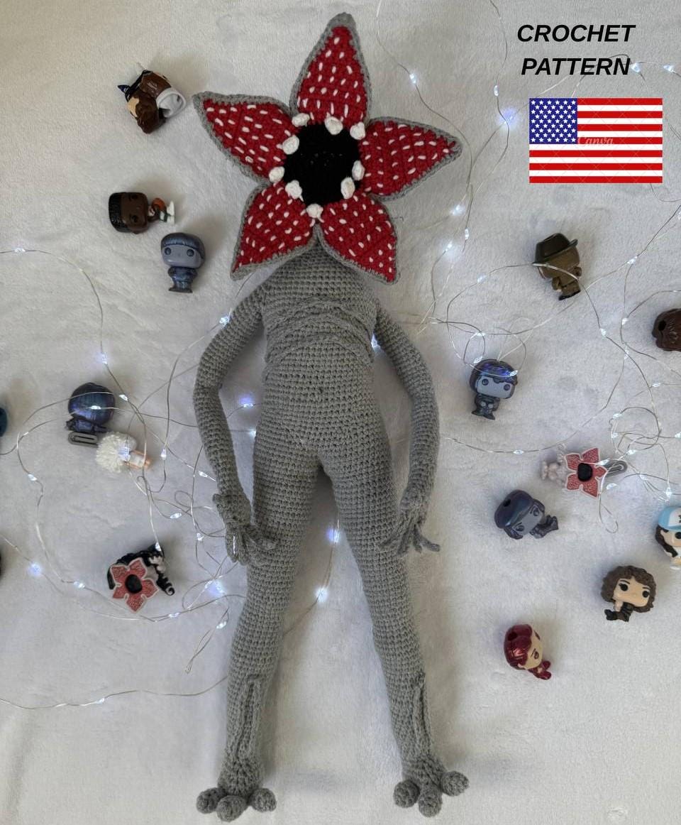 33 Horror Crochet Patterns for Spooky Decor, Gifts, and Creepy-Cute Makes 19 Flower Head Monster Crochet