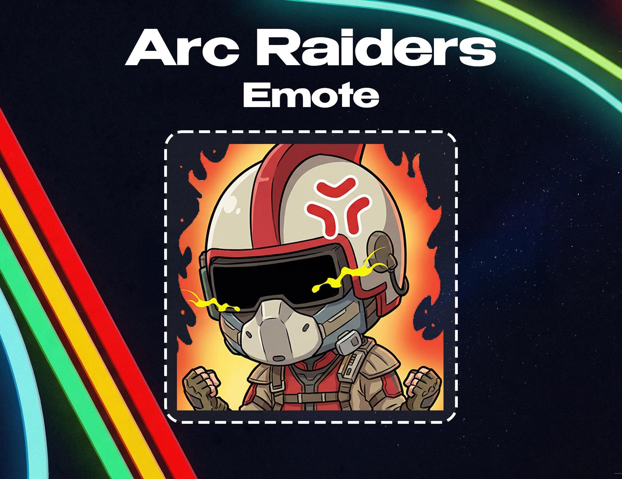 Arc Raiders Rage Emote | Twitch/discord/kick Streamer Emote (PNG ...
