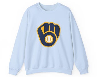 Sudadera de cuello redondo de los Milwaukee Brewers