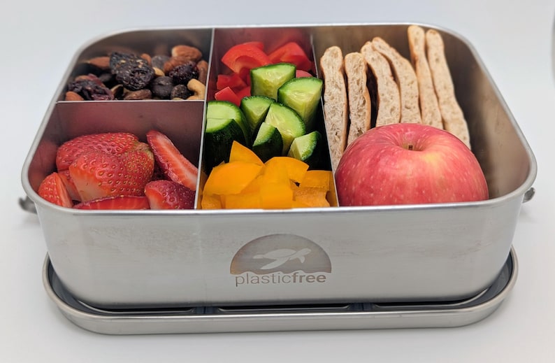 Stainless Steel Bento Box — Divided Eco-Friendly Lunch Container