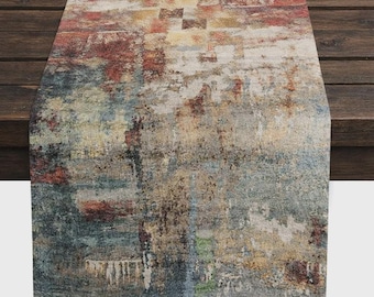 Rustic Boho Table Runner | 72 Inch Spring Fall Decor