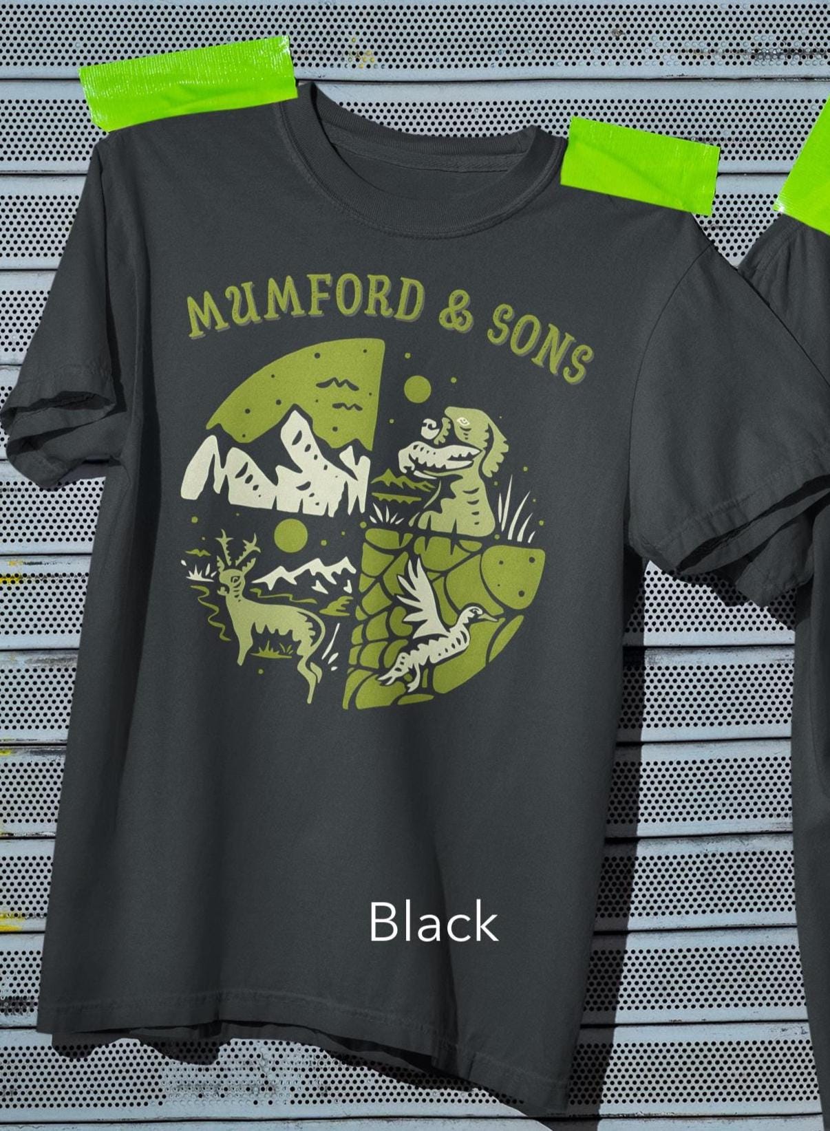 T-shirt Homme Mumford & Sons – Gris – Taille L – Coton – Très Bon état