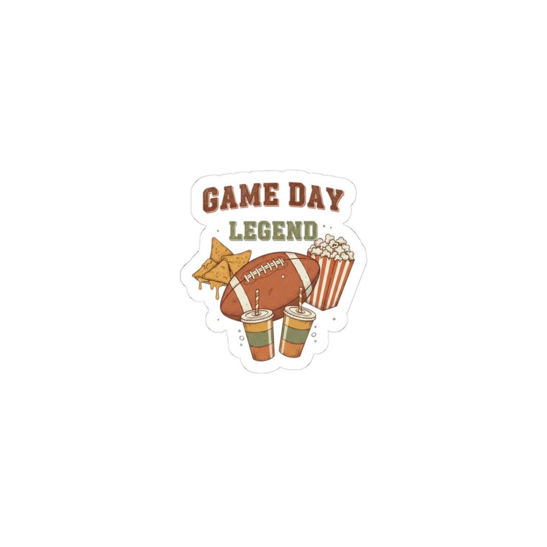 Game Day Legend Stickers | Super Bowl Party, Game Day Humor - Etsy