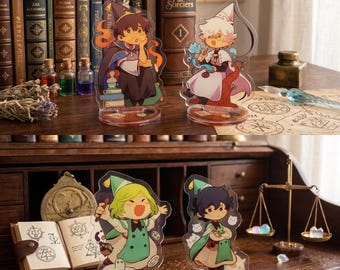 10cm Witch Hat Atelier Acrylic Figure  WHA Coco Agott Arklaum Olruggio Qifrey Acrylic Standee