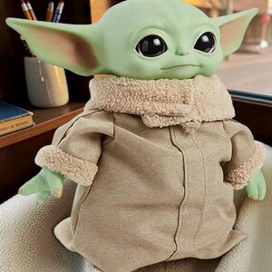 28cm Movie Star Wars Mandalorian Baby Yoda Plush Disney Movies Star Wars 28cm Baby Yoda Action Figure Toy image 7