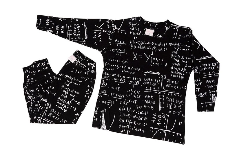 Math 2 Piece Pajama Set image 2