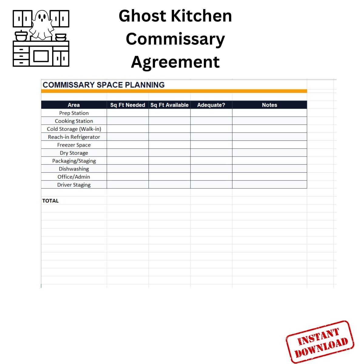 Emergency Kitchen Contract.pdf Commissary Kitchen Agreement Checklist 2026 | Ghost Kitchen Lease ...
