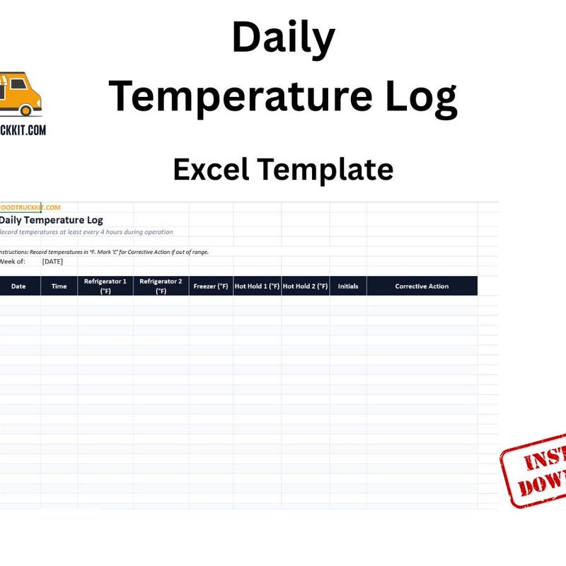 Expanded Temperature Log Temp Logs for 2026 - Etsy