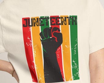Juneteenth PNG Design, Juneteenth Sublimation PNG, Black History Digital Download, Afro Pride Graphic, Freedom Day PNG, Raised Fist Artwork