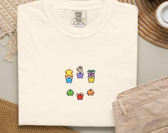 Stardew Valley Junimo Shirt, Pixel Art Gaming Tee, Cozy Gamer T Shirt, Retro Farm Game Shirt, Cute Pixel Graphic Tee