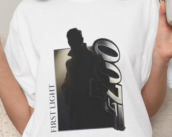 007 First Light Inspired Shirt, Spy Agent Gamer Tee, Secret Agent Streetwear, Dark Cinematic Game Shirt, Minimal Gamer Graphic Tee