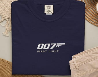 007 First Light Shirt, James Bond Inspired Game Tee, Minimal Spy Gamer Shirt, 007 Gaming T Shirt, Unisex Video Game Streetwear