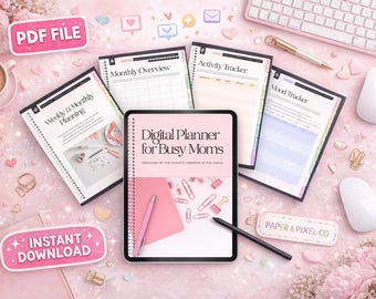2026 Mom Life Digital Planner, MOM Digital Planner, Busy Mom, GoodNotes, iPad, Digital Life Planner, Stay at home