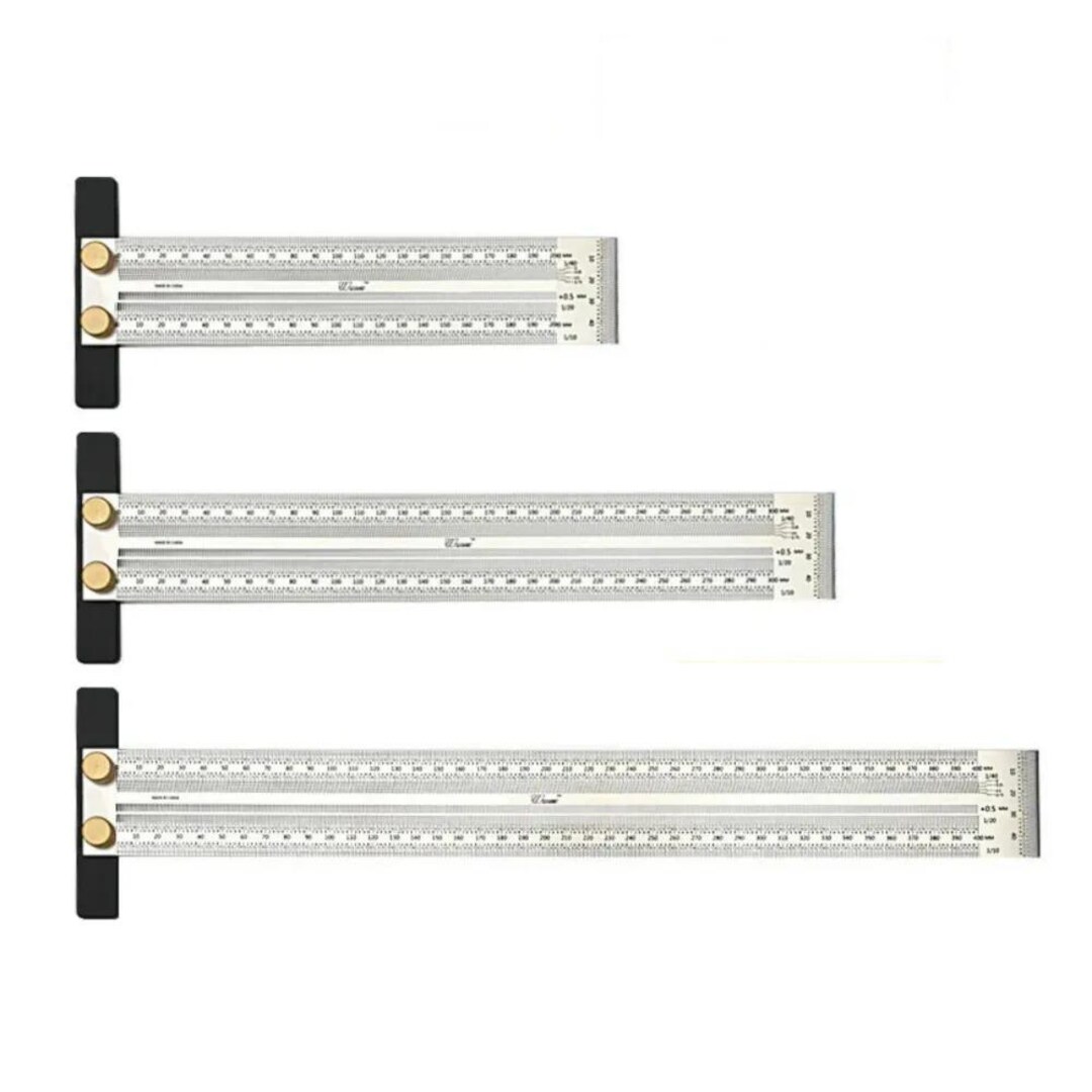 Precision T-square Hole Marking Ruler – Stainless Steel Woodworking ...