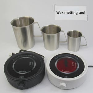 Electric Wax Melting Pot with Measuring Cup – 68 fl oz (2000 ml) Stainless Steel Candle & Soap Heater